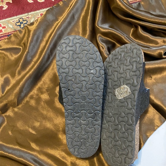 Glittery black sandals by H&K size 10 - Picture 6 of 9